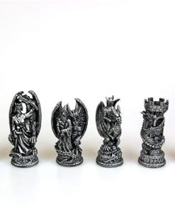 Kingdom of the Dragon Chess Set by Nemesis Now 43cm Bronze 2