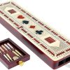 Personalized Wooden Oval Rummy Cube Game Set – Curved Board Game 3
