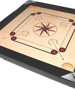 Indian Wooden Wood Carrom Board (NOT Full Sized) 25” +Accessories