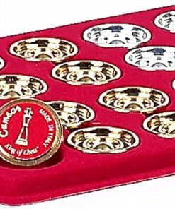 Bello Games Bella Valentina 24K Gold Silver Plated Checkers from Italy