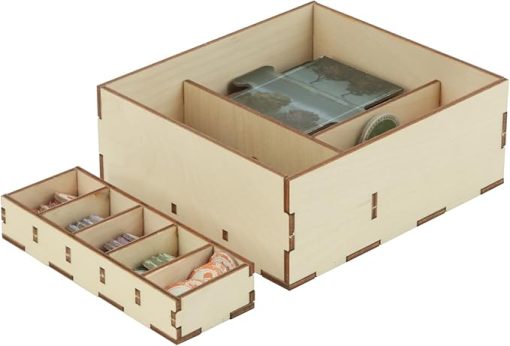 Arkham Horror 3rd Edition Game Organizer Birch Wood Storage Box Trays - Image 2