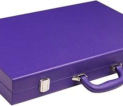 Premium 19 Inch Purple Backgammon Set – Large Size Game Board 2