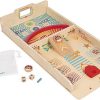 Janod Wooden Shuffleboard Game for 4 Players Ages 6 and Up J02081