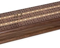 Bello Games Deluxe Walnut Cribbage and Card Game Set 2
