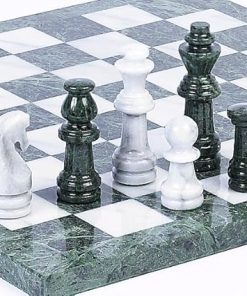 Deluxe Marble Chess Set for Central Park South – Extra Large King 4.25″