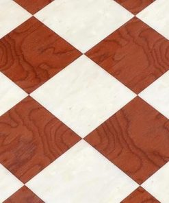 19 Inch Spanish Veneer Wooden Chess Board Handmade Hi Gloss Finish Set 2