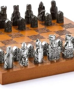 Royal Selangor British Museum Pewter Lewis Chess Set Gift Collection