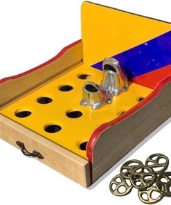 Mini Colombian Artisan Toad Frog Game with Scoreboard and Rings