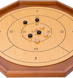 Official 30″ Crokinole Board Game with 24 Discs for Family Fun 2