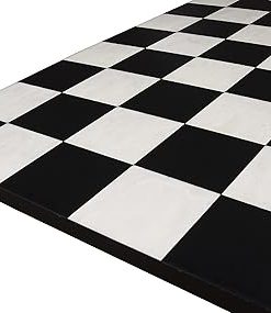 Minimalist 19″ Black Anigre Maple Chess Board – Handmade & Portable 2