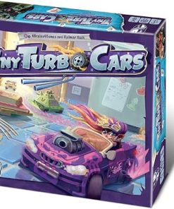 Tiny Turbo Cars, Strategy Board Game, The First Player to Cross the Finish Line Wins, 2 to 4 Players, For Ages 8 and Up 2
