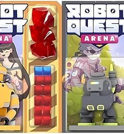 Robot Quest Arena Deckbuilding Game Bundle Jaws and Kettle Robot Packs