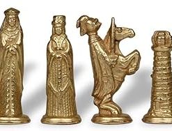 Medieval Metal Chess Set by Italfama | Small Classic Design 2