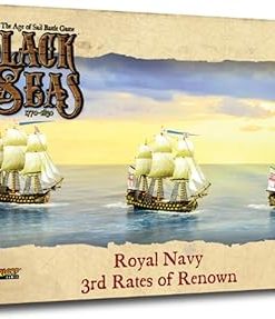 WarLord Black Seas Royal Navy 3rd Rates Tabletop Ship Combat Game