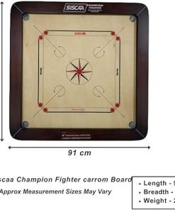 KD SISCAA Champion Carrom Board Game Approved by Carrom Federation 2