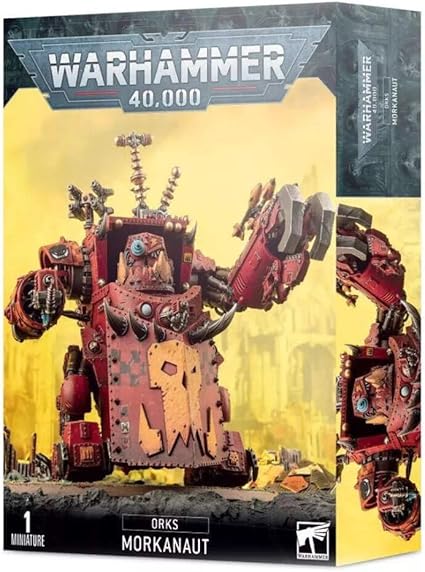 Miniature Orks Morkanaut and Gorkanaut from Warhammer Games Workshop Miniature Orks Morkanaut and Gorkanaut from Warhammer Games Workshop