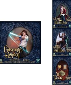 Gascony’s Legacy Base Game with 3 Expansions: The Count of Monte Cristo, The Man in The Iron Mask and 3D Terrain 2