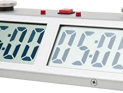 Staunton Zmart Pro Digital Chess Clock Silver Edition for Precision Play