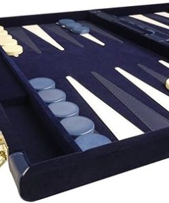 15 Inch Deluxe Blue Backgammon Set – Premium Quality Game Board 2