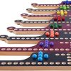 Interlocking Wood Jokers Board Game for 2-8 Players with Cards