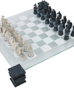 Dragon Chess Set by Nemesis Now 43cm Black Color