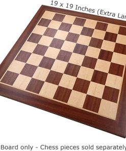 Extra Large 19 Inch Wooden Chess Board for Two Players Ages 13 Plus 2