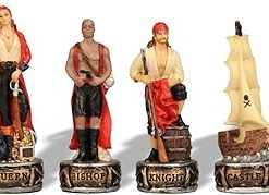 Pirates and Royal Navy Themed Chess Set for Collectors and Players 2