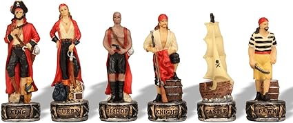 Pirates and Royal Navy Themed Chess Set for Collectors and Players 2 Pirates and Royal Navy Themed Chess Set for Collectors and Players - Image 2