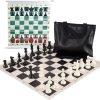 StonKraft 19×19 Inch Genuine Leather Roll-up Tournament Chess Board 3