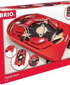 BRIO 34017 Pinball Game Classic Arcade Style Engaging Brain Game Red