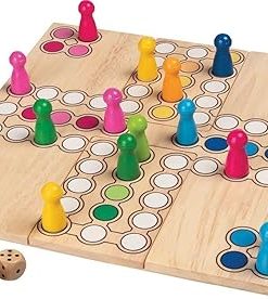 Ludo Board Game 24×24 cm for Family Fun and Entertainment