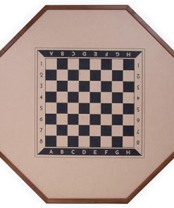 Double Sided Wood Crokinole and Checker Table Game Set 30 Inch Board 2