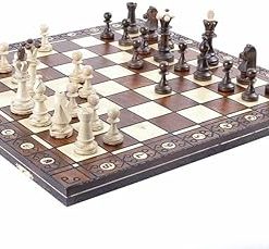 Consul Chess Set with European Wooden Board – Handmade Junior Game