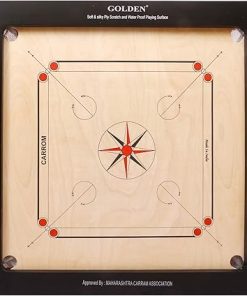 KD Golden Carrom Board Game Champion Bulldog Jumbo Indian Ply Wood