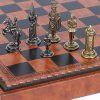 Mancini Luxury 24K Gold Silver Plated Chessmen by Bello Games Italy 3