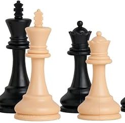 Reykjavik Plastic Chess Set Pieces Only with 3.75 Inch King Size
