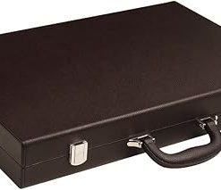Premium 19-Inch Dark Brown Backgammon Set for Classic Gameplay 2
