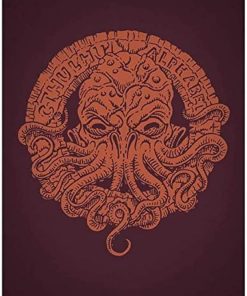 Cthulhu Alphabet Hardback Book with Bronze Foil Cover Design