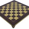 Brass and Red Chess Board with 1 Inch Squares for Every Player 3