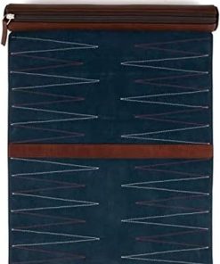 Luxury Leather Travel Backgammon Set by Moore and Giles Baldwin Oak