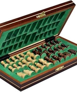 Chess and games shop Muba Wooden Tournament Chess Set with Wooden Board and Chess Pieces – Chessmen – European (10.5.” (27cm) – Magnet)