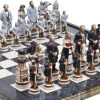 King Louis Sun King Chessmen and Luxury Palazzo Chess Checkers Table Italy 3