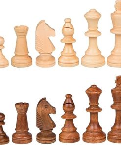 Gugertree Weighted Chess Pieces Set with 3.5 Inch King – No Board