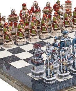 Great Wall of China Chess Set with Mancini Board King Size 5.75 Inches