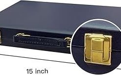 Backgammon Sets 15 Inch Folding Classic Board Game with Leatherette Case 2