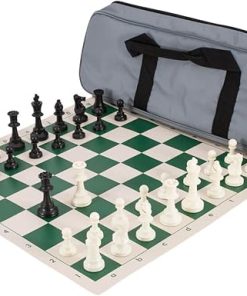 Deluxe Gray Solid Plastic Chess Set Combination for Ultimate Play