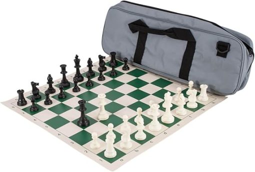 Deluxe Gray Solid Plastic Chess Set Combination for Ultimate Play