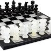 NOVICA White Onyx and Black Marble Hand Carved Stone Chess Set ‘Classic’