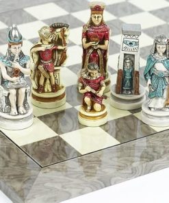 Cleopatra Queen of Egypt Chess Set Handmade in Italy