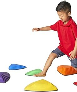 GONGE River Stones Set of 6 for Kids Balance and Coordination Play
